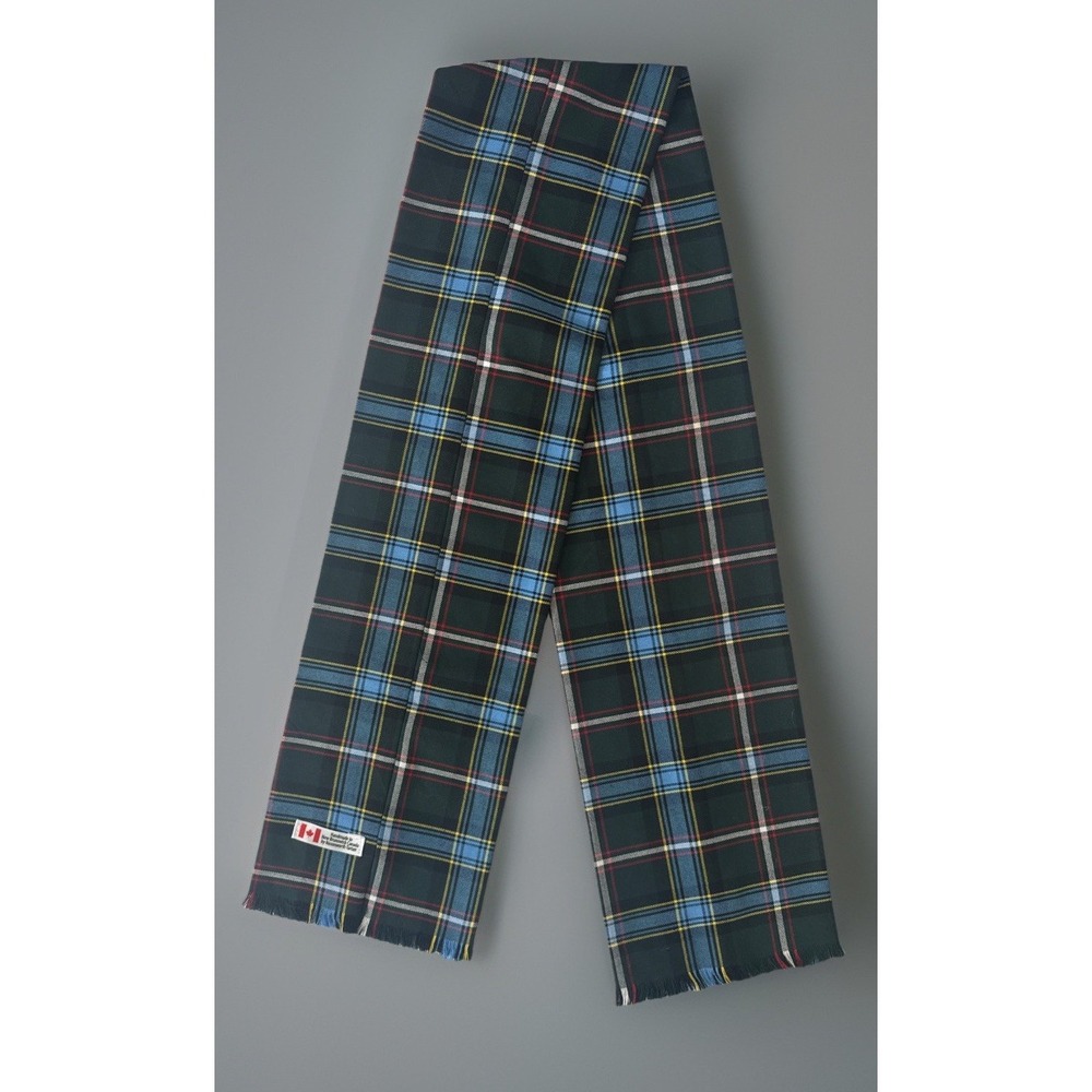 Nasonworth Tartan Handmade Scarf Blue Plaid New‎ Brunswick Labrador 58" Canada